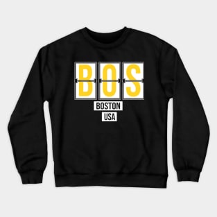 BOS - Boston Airport Code Souvenir or Gift Shirt Crewneck Sweatshirt